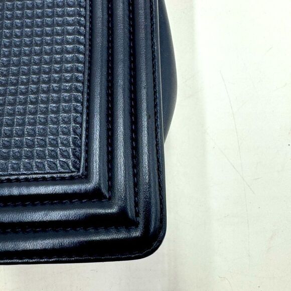 Auth Chanel Navy Blue Limited Edition Boy Flap Large New Cube Shoulder Bag - Picture 6 of 16